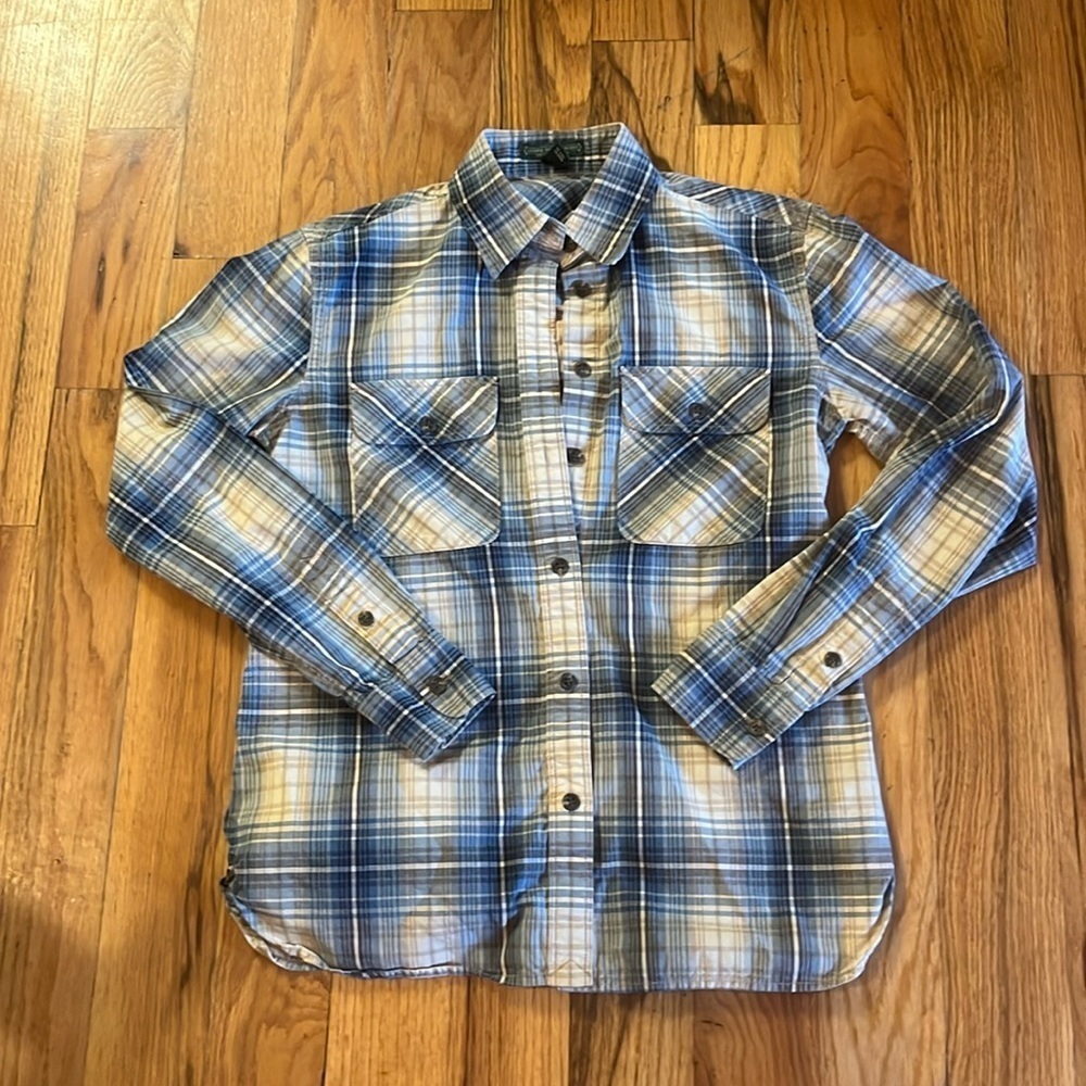 Lauren Jeans company Ralph Lauren button up top